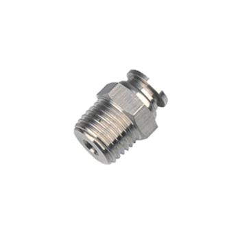 Picture of SSC06-02 - Male Stud - Tube To Thread - Stainless Steel - 6 mm Tube To 1/4"
