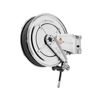 Picture of 8522.302 - Swivelling Hose Reel in AISI 304 Series 530, for Hot Water, with Black Rubber Hose of 25m