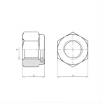 Picture of 20OSN-BSP - Hexagonal Head Type Self-locking Nut - Steel - 20mm 